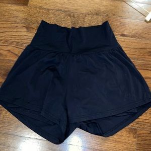 Black high waisted athletic shorts